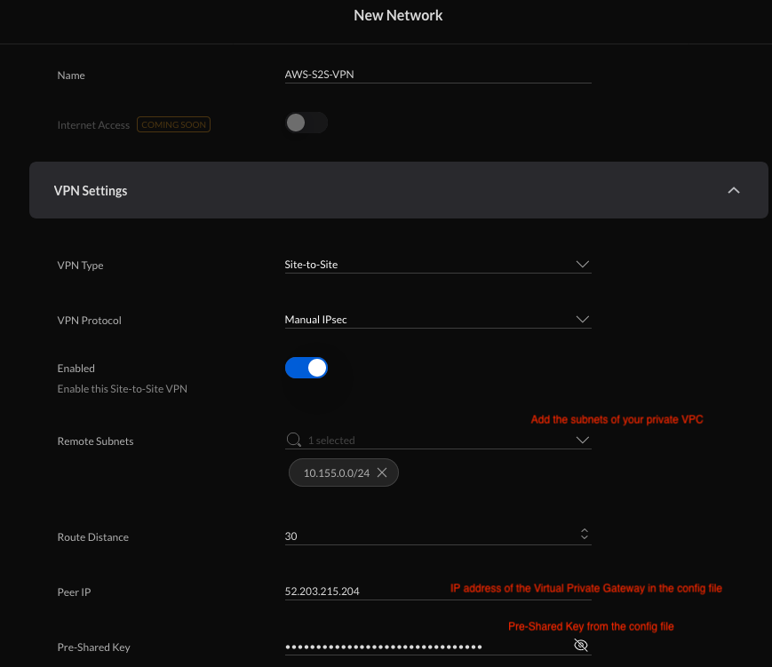 UDMP Config page 1